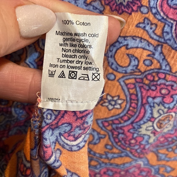 Lightweight cotton long sleeves tunic - Picture 7 of 7